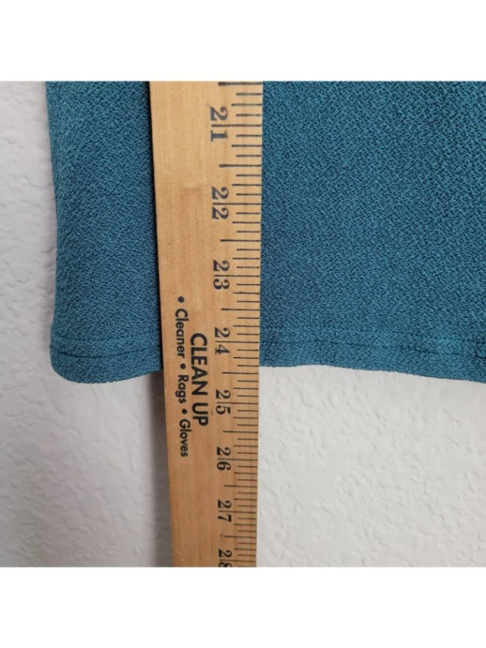 Orvis Pearlized Teal Blue Sleeveless Knit Top Shirt Tank Casual Stretch Small - Picture 4 of 5